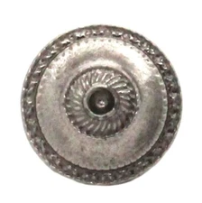 Santa Fe Round Rope Dot Concho Antique Nickel 1" 20702-21