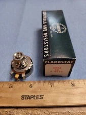 NOS Clarostat Potentiometer 43C2-20  20 OHM S TAPER 2.0 WATTS 140-6941. 