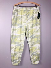 Wild Fable Women's Sz L Green Swirl High Waisted Fleece Sweatpants Front Pockets