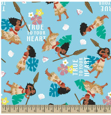 FAT QUARTER 18x22 inches MOANA Cotton Fabric