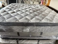 King Size Sealy Posterpedic Luxury Plush Euro top Mattress