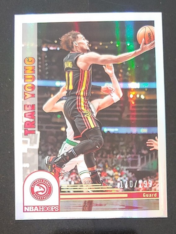🏀2022-23 Trae Young Panini NBA Hoops Premium Set Holo 291 Tribute /199