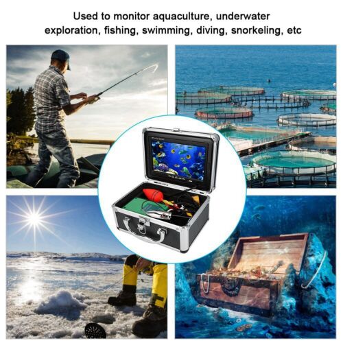 Cámara de video de pesca submarina IP68 monitor a color 7 pulgadas 1000TVL HD 65,6 pies 1 ND2 - Imagen 1 de 12