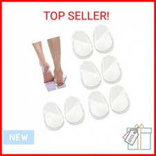 4 Pairs Orthopedic Insoles for Men and Women, Medial Lateral Heel Wedge Silico