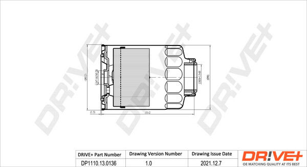 Dr! Ve + DP1110.13.0136 Kraftstoff Filter FüR Ford, Ford Australien,Mazda-image