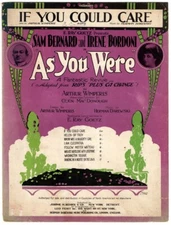 If You Could Care, As You Were, with Sam Bernard and Irene Bordon, 1920