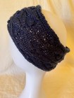 Ob.D. Handmade, Hand Knit Pansy Snood/Cowl, Dark Blue — photo 3