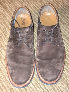clarks suede oxfords