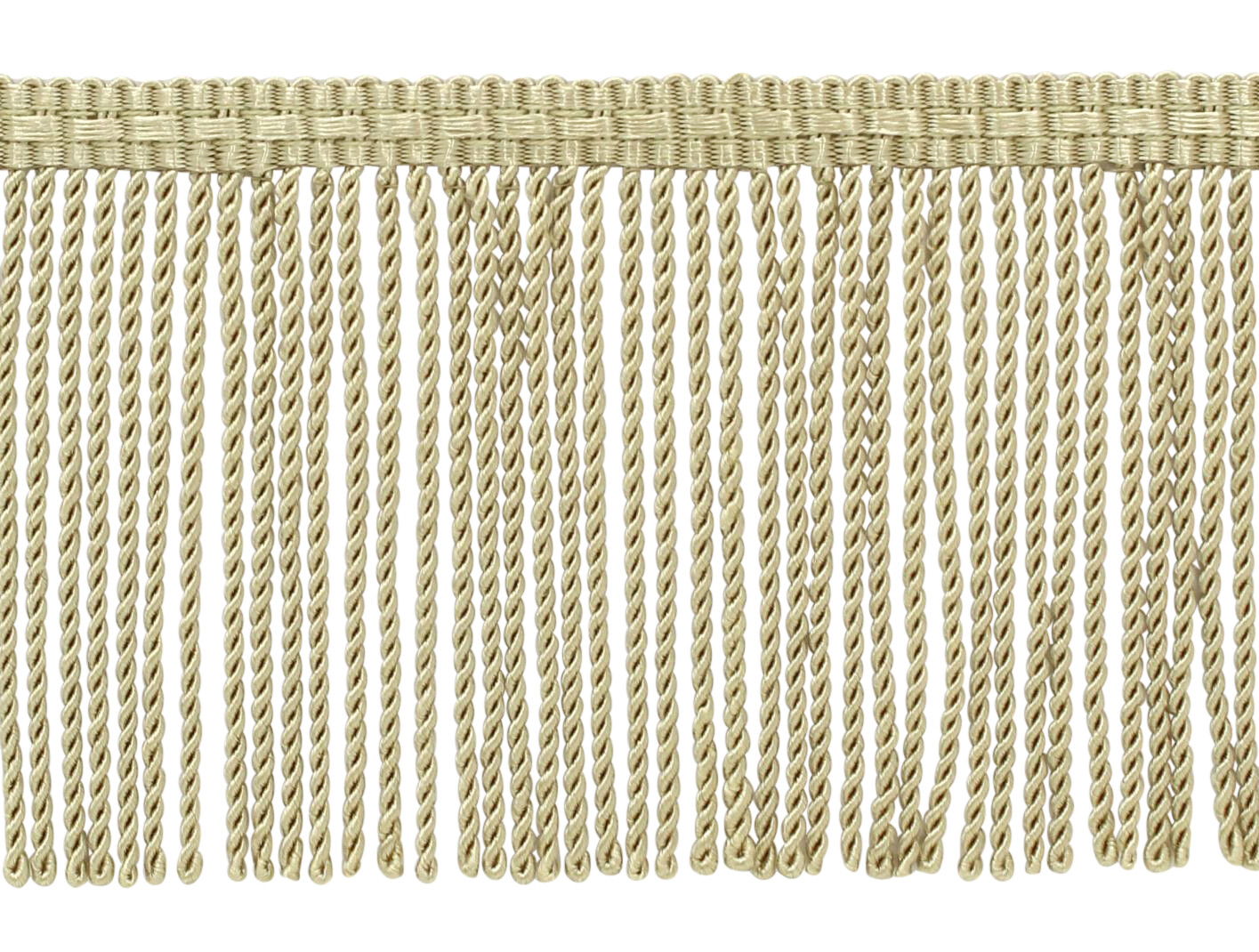 Sandstone Light Beige 3"" Thin Bullion Fringe Trim [24 Yards]