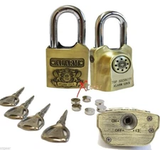 Anti-Theft Heavy Duty Alarm Padlock Security Alarm Lock - 110db Alarm Sound