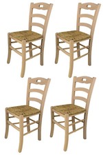 Tommychairs - Sedia cucina Savoie in legno di faggio non trattato 100% naturale