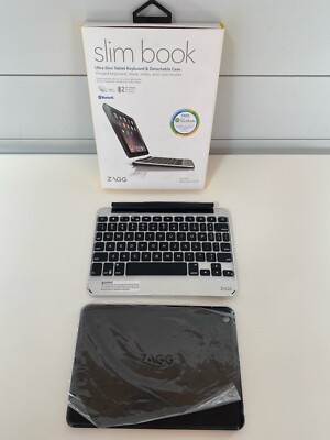 Zagg Ultra-Slim Tablet Keyboard & Detachable Hinged Case ipad mini 2/3
