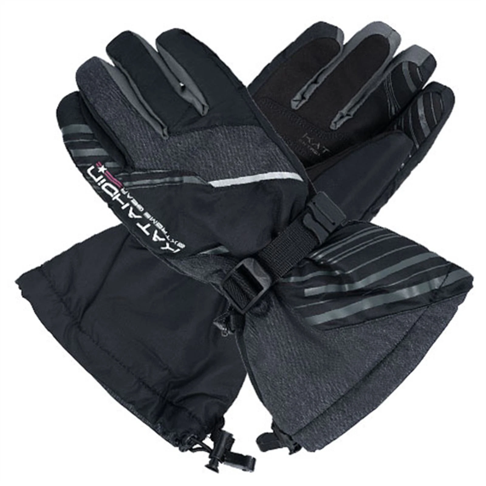 Katahdin Gunner Snowmobile Gloves Black/Gray