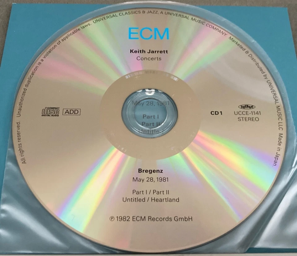 Keith Jarrett - CONCERTS: BREGENZ MÜNCHEN - Japan 3CD Set ECM-1141/3 OBI MINT - Bild 4 von 4