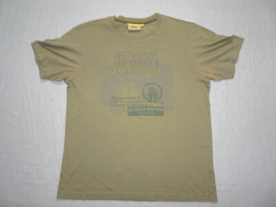 Camel Active Built for Urban Outdoor Embellished T Shirt Medium Khaki