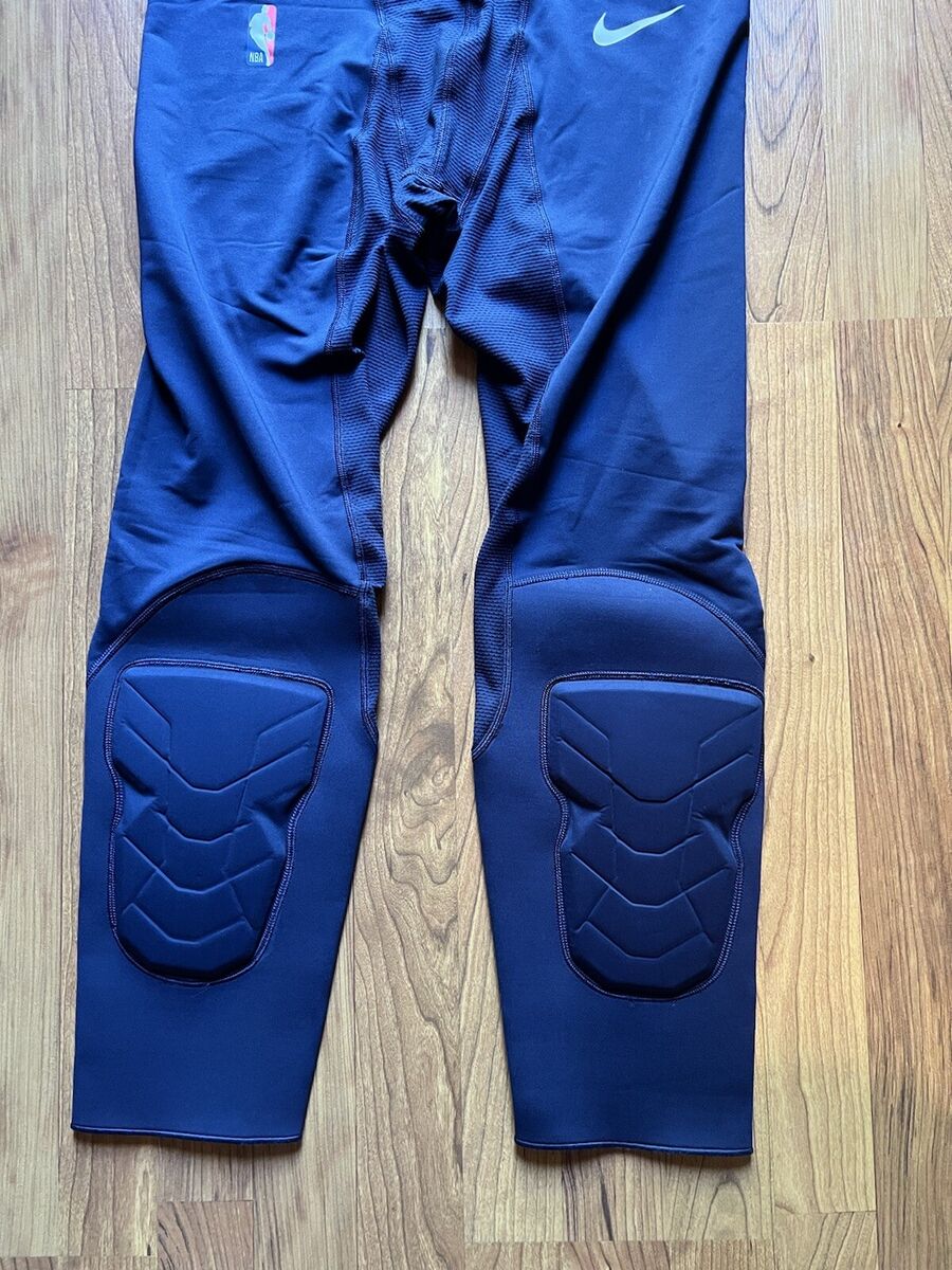 Nike Pro Hyperstrong NBA Padded Compression Tights Pants Men's 2XLT Tall  Navy