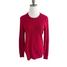 Charter Club Red 100 Cashmere Sweater Women's Size Small EUC Crew Neck