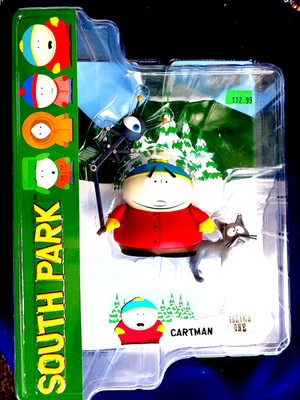 New 2005 South Park Figure Cartman Kitty Alien Alter Arms Ebrows - Comedy Centra