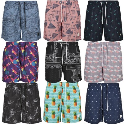 UrbanClassics Badehose Swimshorts Pattern AOP  Beach Surf Board Wear Allover 