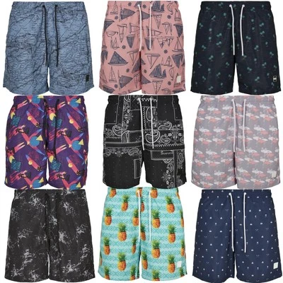 Urban Classics Maillot de Bain Homme Badeshorts AOP Motif Allover Beach Surf - Photo 1/4