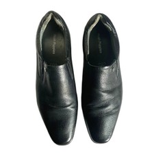 Hush Puppies Men's New Slip On Leather Formal Shoes Black Dress Size US 8