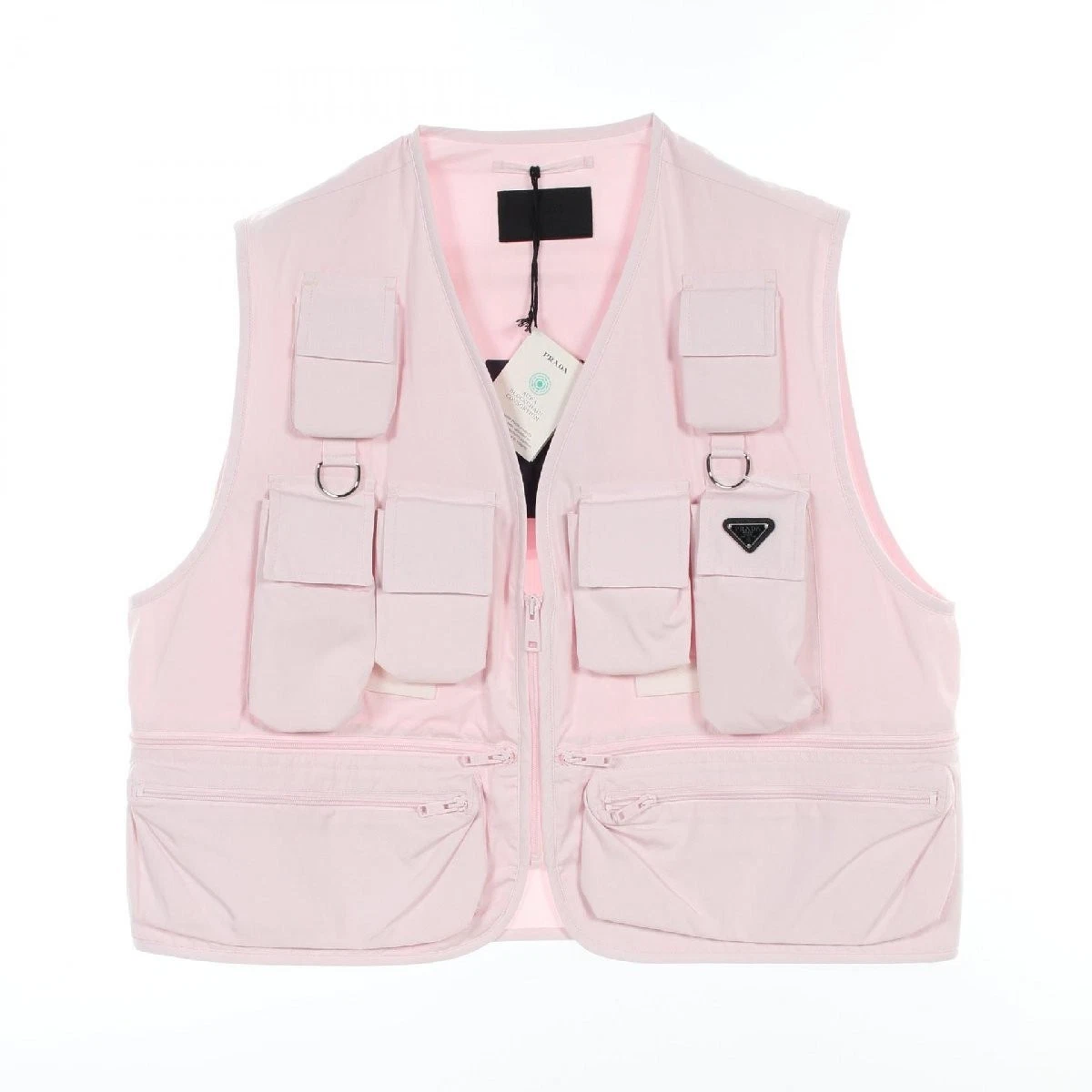 Prada utility taschino con logo triangolo marca off PRADA altro gilet cotone u