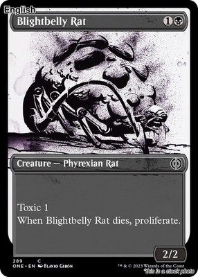MTG Blightbelly Rat (Showcase) [ONE - 289] LP