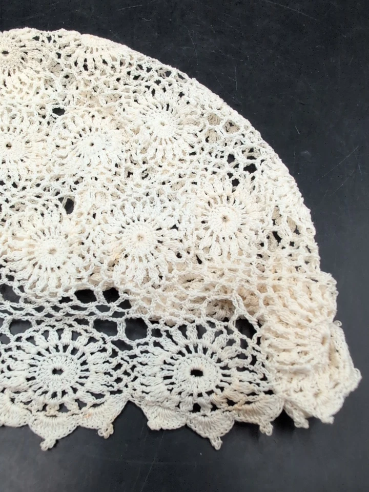 Antique Handmade Crochet Baby's Child Hat - Image 4 of 4