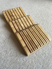 Robert Welch Knife Block Wooden Drawer Organiser Bamboo Knives Storage in Drawer