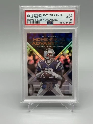 PSA 9 • 2017 Panini Donruss Elite • Tom Brady Home Field Advantage Patriots #3