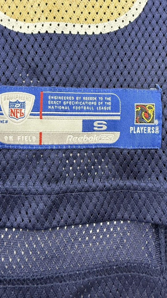 Camiseta deportiva juvenil pequeña (8) dorada de fútbol americano de la NFL Steven Jackson Reebok de los St. Louis Rams Foto 3 de 4