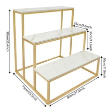 3 Tier Retail Shoe Handbag Display Stand Double Side Clothing Shop Display Table