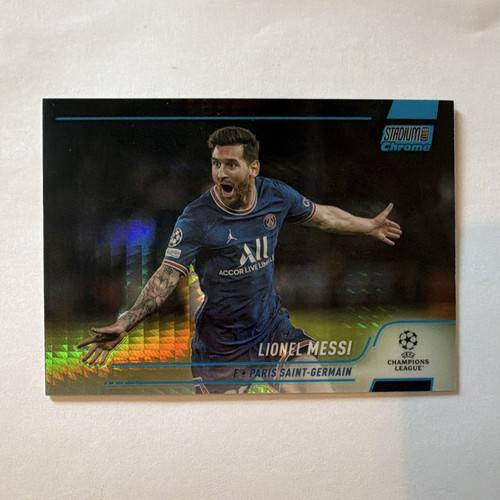 Topps Stadium Club Chrome UCL 2021-22 Lionel Messi PSG #30 Refractor
