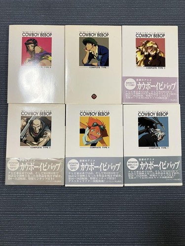 Kadokawa COWBOY BEBOP Film book Complete set of 6 with OBI 1999 Retro Anime USED
