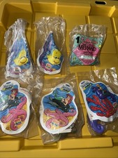 1993 Burger King The Little Mermaid 5pc.  1989 McDonald  s Flounder 1 Pc Open