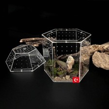 Reptile Breeding Box Acrylic Tarantula Enclosure Full Transparency Spider Tank f