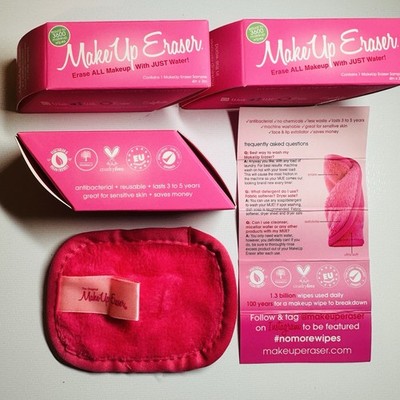 New Makeup Eraser ~ Erase All Makeup With Just Water ( LOT OF 3)