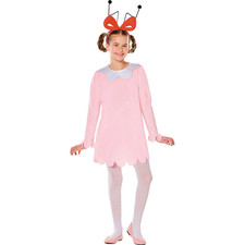 Kids Dr. Seuss How the Grinch Stole Christmas Cindy Lou Who Dress Costume