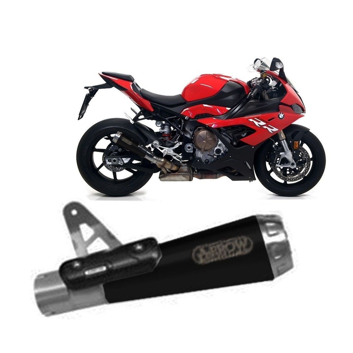 Exhaust Arrow Approved Nichrom Black Pro Race/Steel BMW S 1000 RR 2019 2024