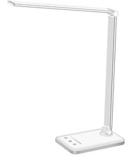 LED Desk Lamp Dimmable Table Lamp Reading Lamp with USB first-generation White