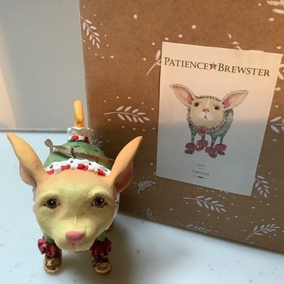 KRINKLES Patience Brewster mini CHIHUAHUA ornament DOG with box Christmas