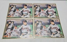 1992 CA Angels Record Setters Upper Deck Sheet Numerical Order 21230-21233 Lot