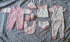 Layette Gift Set- Pink Newborn 0-3 8pc Set Pre-Owned/Unused