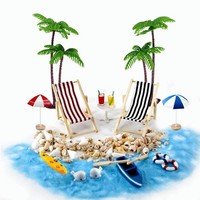 Miniatur Strand Deko 16 StüCk Miniatur-Ornament-Set FüR Diy, Zen Garten
