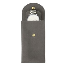 Velvet Watch Pouch, Portable Watch Bag, Gray