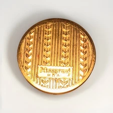 Vintage Art Deco Tiny Kissproof Tin Compact Makeup