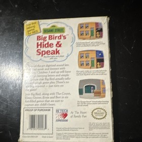 Sesame Street Big Bird's Hide & Speak NES Hi Tech Expressions Talking Game