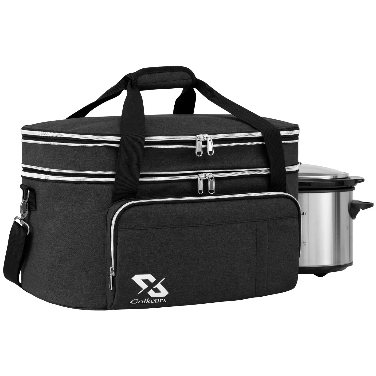 Double Layer Slow Cooker Bag for 6-8 Quart Oval CrockPot and Hamilton Beach M...