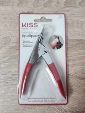 Kiss Artificial & Gel Nail Tip Clipper No Slip Handle Salon Professional
