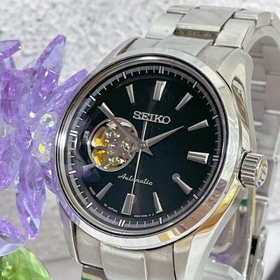 SEIKO Presage 4R38-00S0 Automatic Open Heart Black Dial Men's Watch Japan